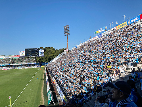 サッカー観戦